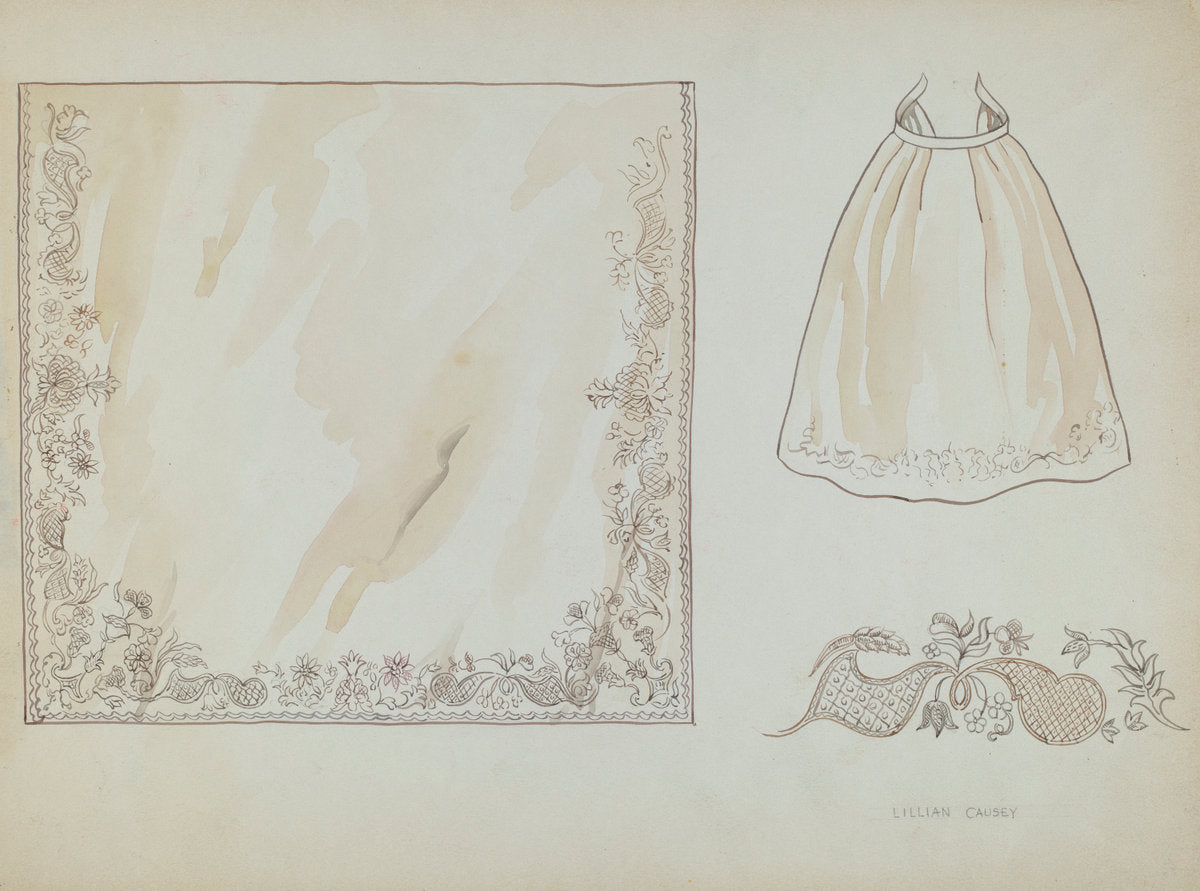 Apron by Lillian Causey (American, active c. 1935), 16X12"(A3)Poster Print