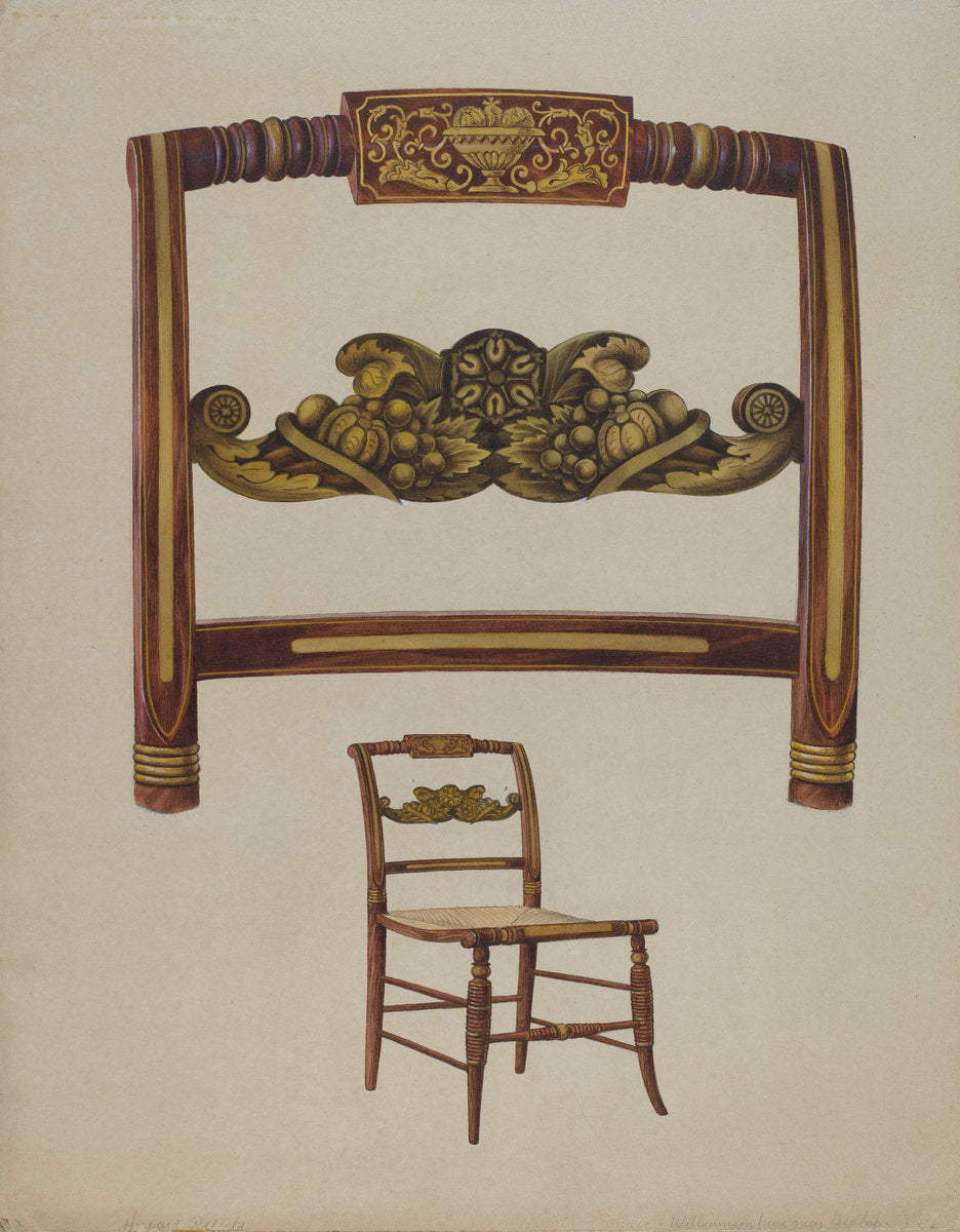 Chair by Howard Weld (American, active c. 1935), 16X12"(A3)Poster Print