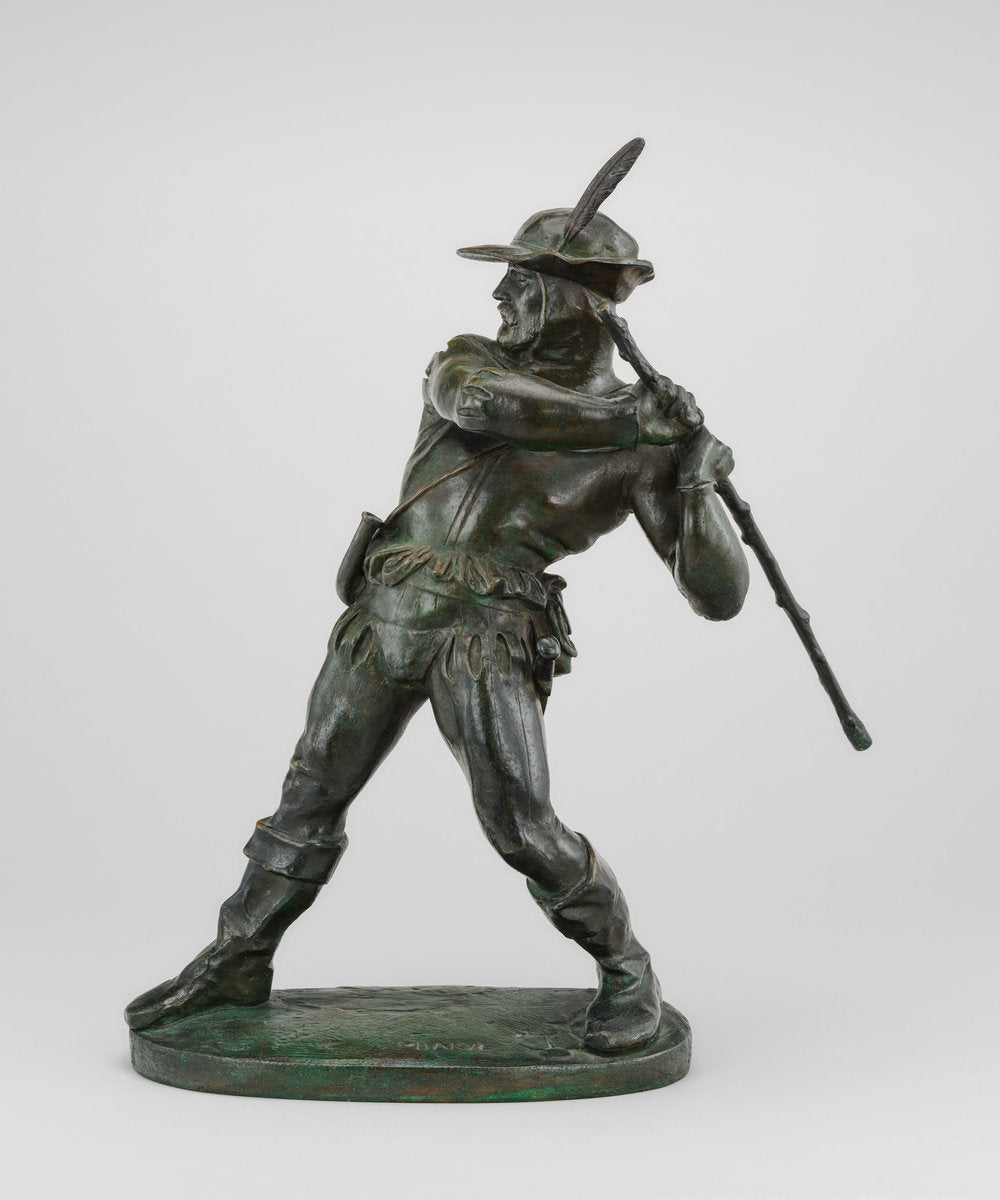 Peasant of the Middle Ages by Antoine-Louis Barye (French, 1795 - 1875), 16X12"(A3)Poster Print