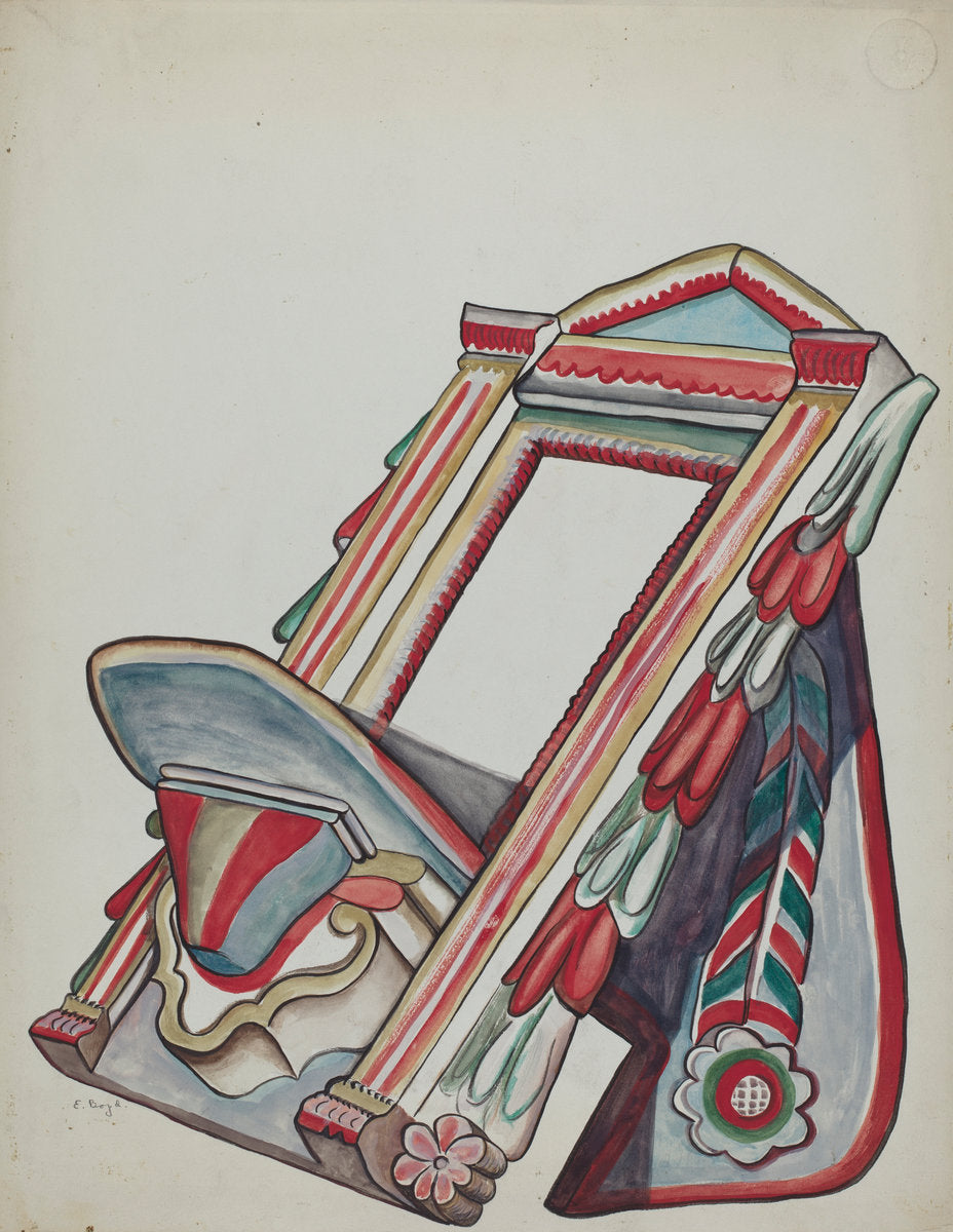 Reading Stand by E. Boyd (American, active c. 1935), 16X12"(A3)Poster Print
