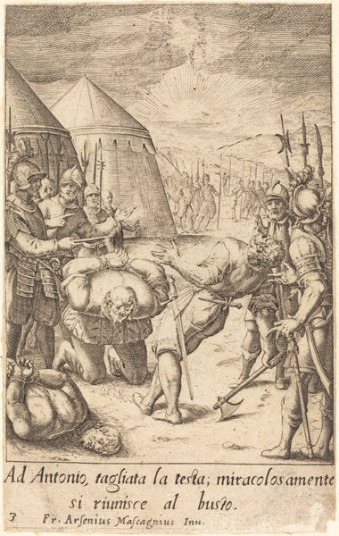 The Decapitated by Jacques Callot after Donato Mascagni (French, 1592 - 1635), 16X12"(A3)Poster Print