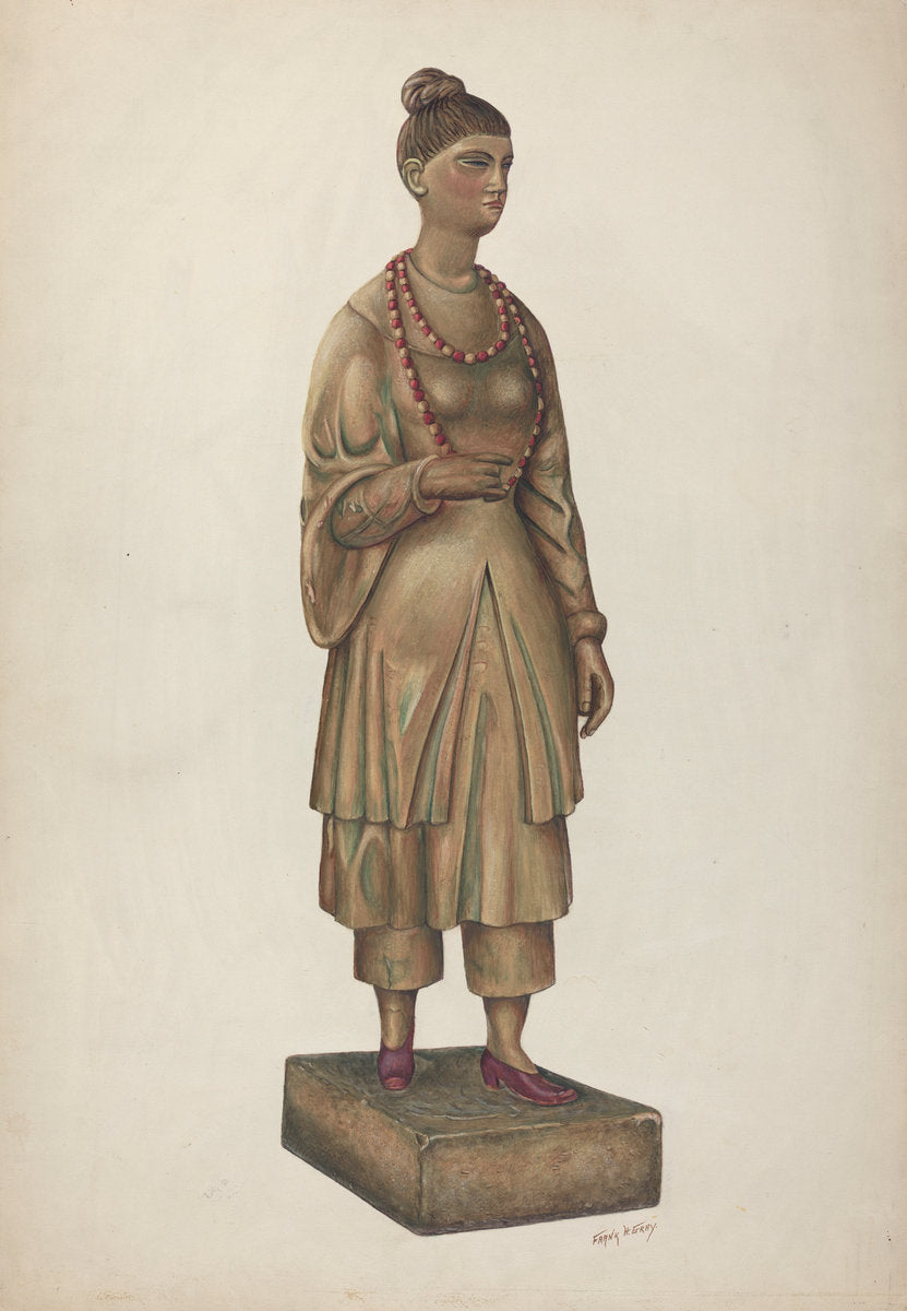 Shop Figure by Frank Gray (American, active c. 1935), 16X12"(A3)Poster Print