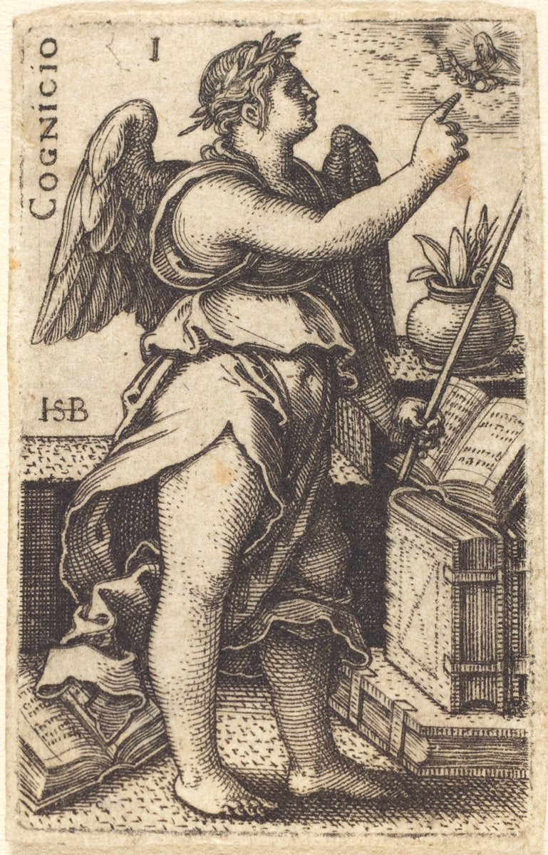 Cognitio by Sebald Beham (German, 1500 - 1550), 16X12"(A3)Poster Print