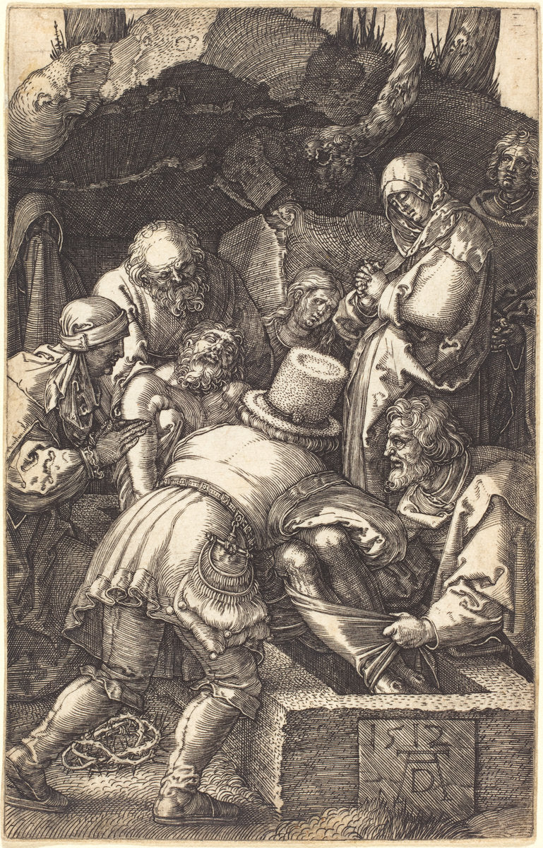 The Entombment by Albrecht Dürer (German, 1471 - 1528), 16X12"(A3)Poster Print