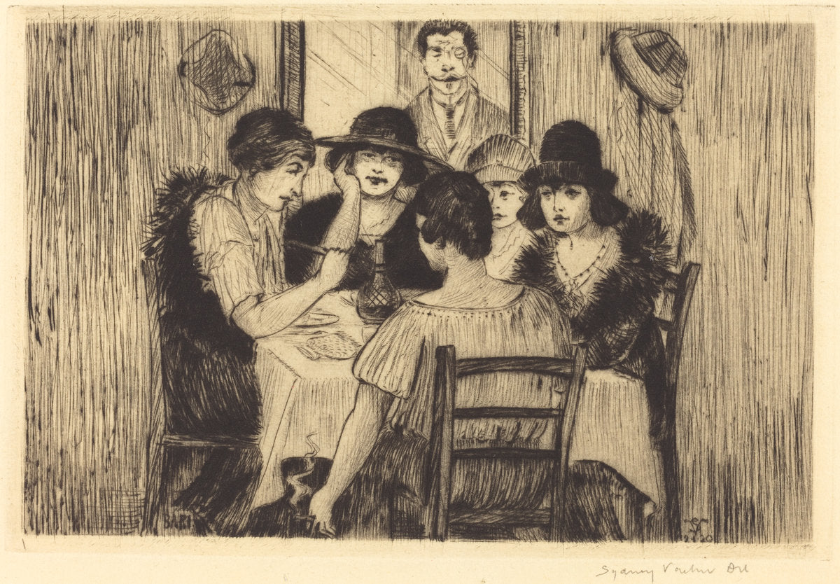 A Luncheon Party by Sydney Vacher (British, 1854 - 1934), 16X12"(A3)Poster Print