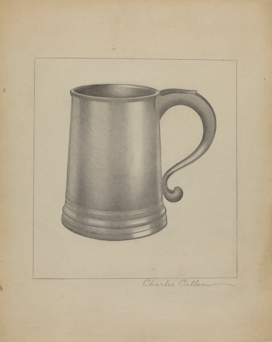 Pewter Mug by Charles Cullen (American, active c. 1935), 16X12"(A3)Poster Print