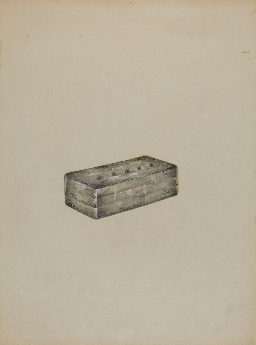 Silver Snuff Box by Columbus Simpson (American, active c. 1935), 16X12"(A3)Poster Print