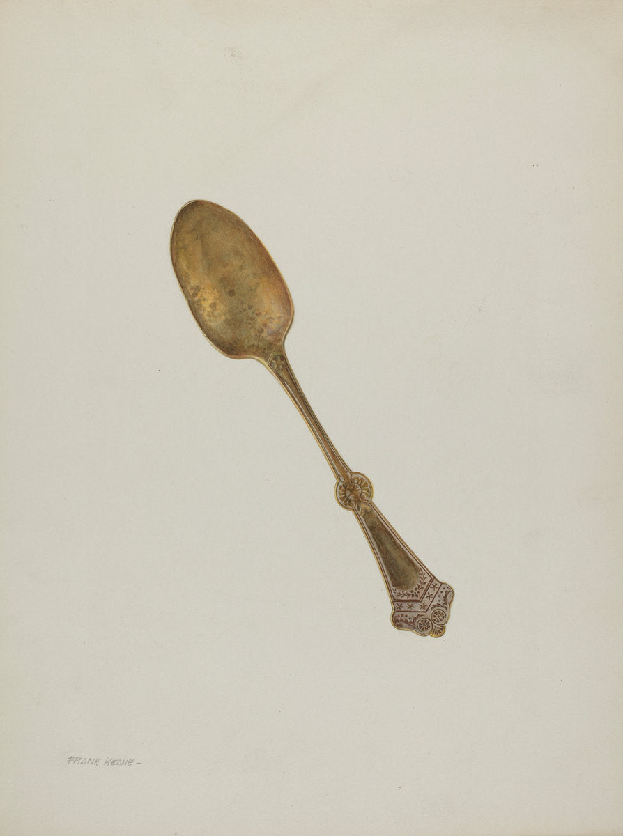 Dessert Spoon by Frank M Keane (American, active c. 1935), 16X12"(A3)Poster Print