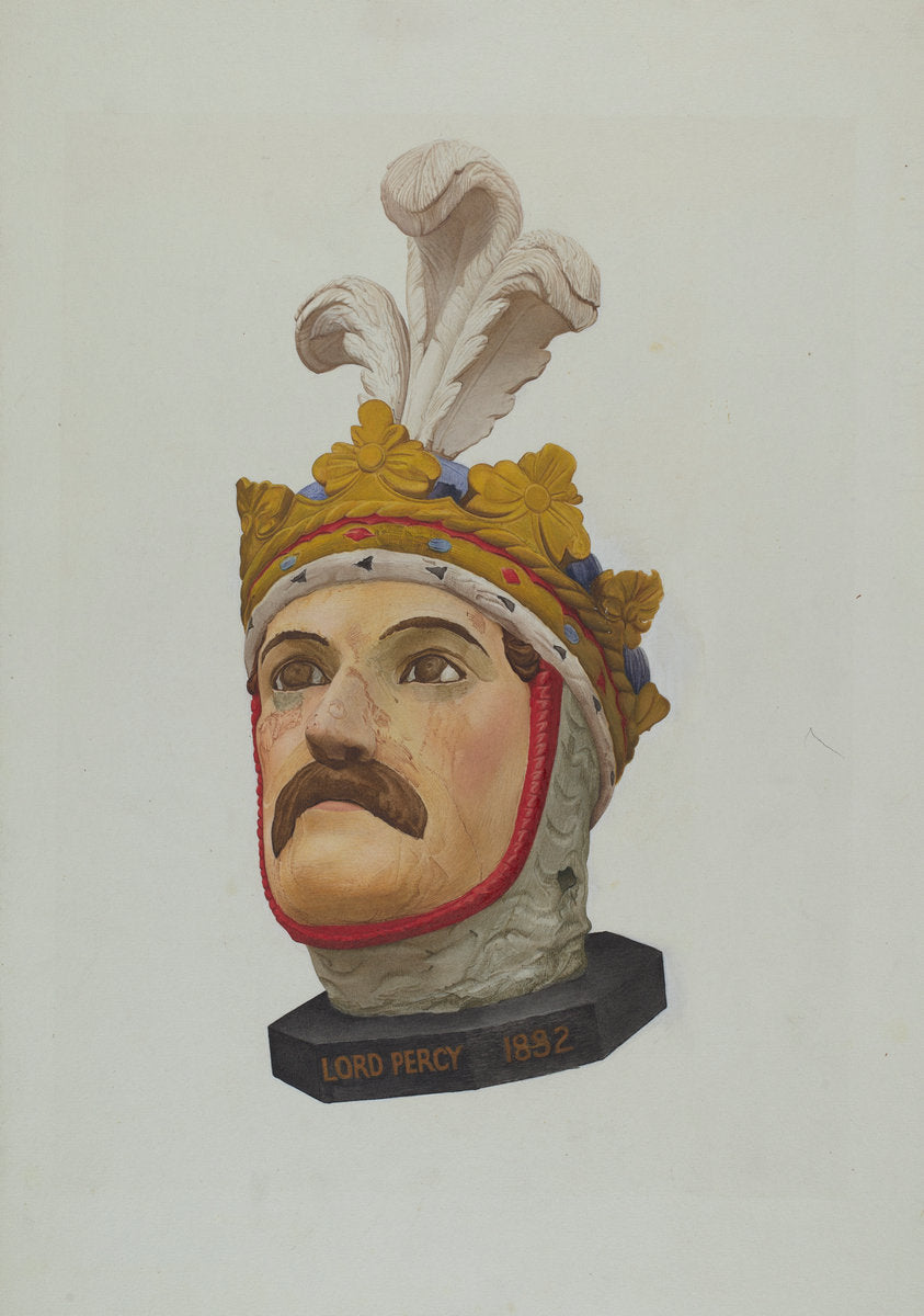 Figurehead by Helen E. Gilman (American, born 1913), 16X12"(A3)Poster Print