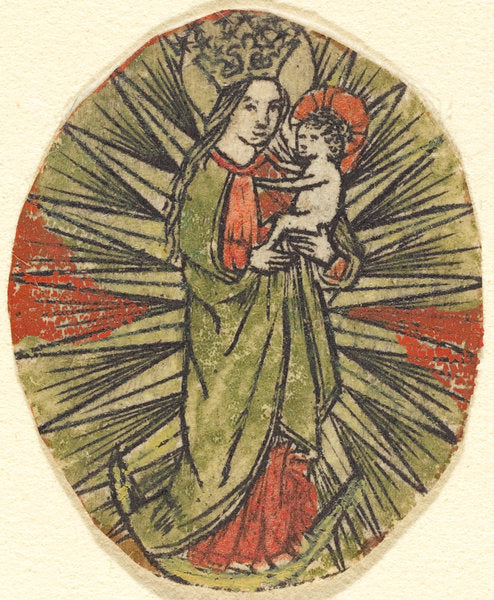 c. 1450/1470 by German 15th Century (Madonna and Child), 16X12"(A3)Poster Print