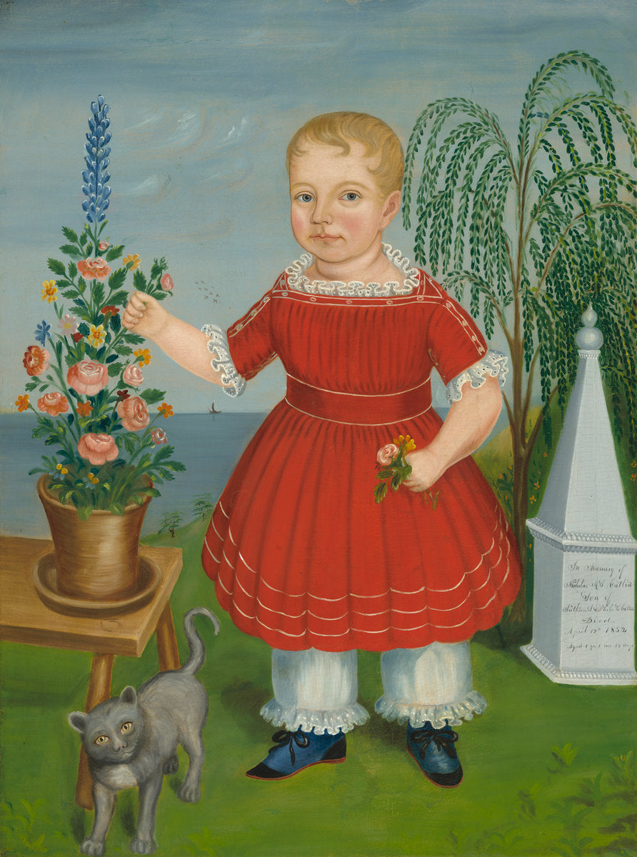 c. 1852 by American 19th Century (Memorial to Nicholas M. S. Catlin), 16X12"(A3)Poster Print