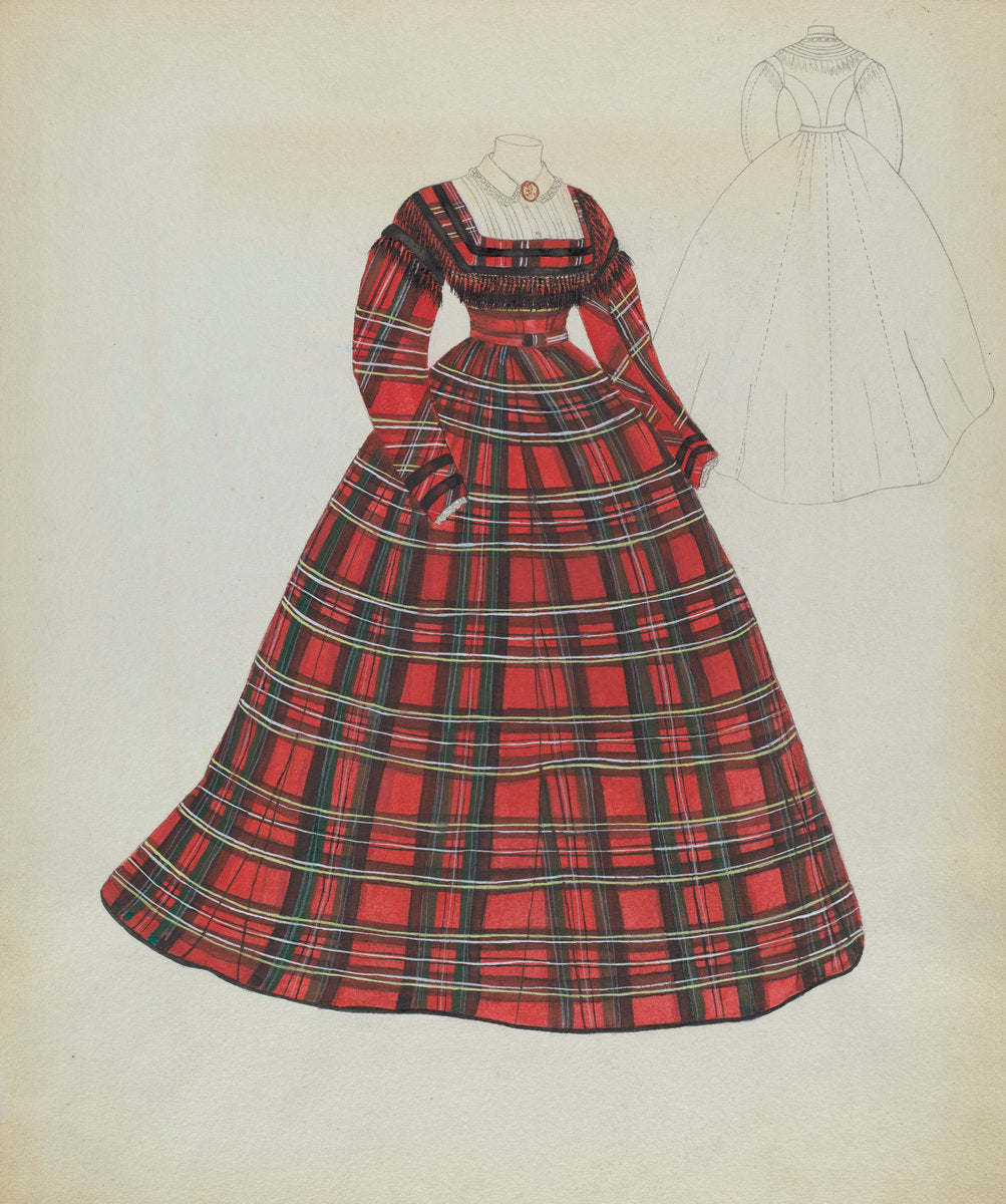 Dress by Hedwig Emanuel (American, active c. 1935), 16X12"(A3)Poster Print