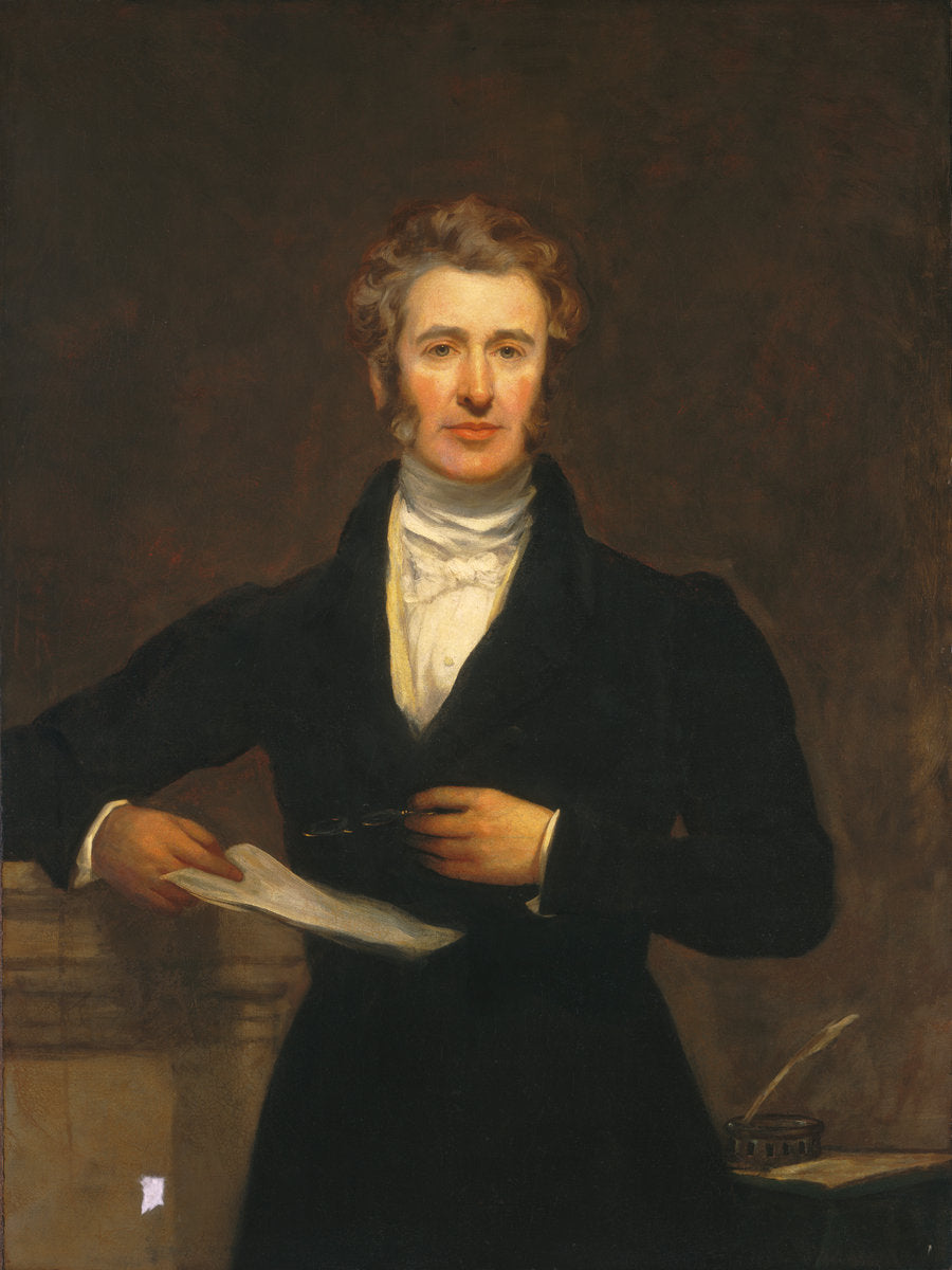 c. 1830 by British 19th Century (Portrait of a Man), 16X12"(A3)Poster Print