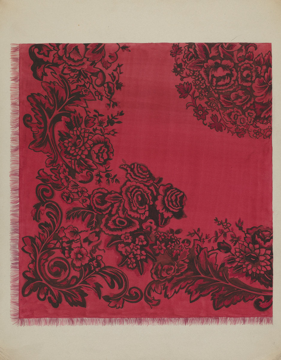 Table Cover by Dorothy Posten (American, active c. 1935), 16X12"(A3)Poster Print