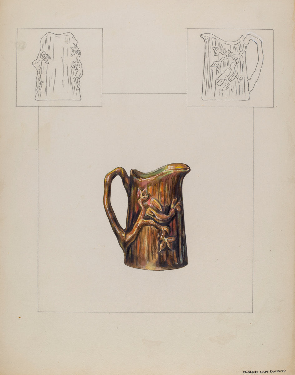 Pitcher (Individual Creamer) by Francis Law Durand (American, active c. 1935), 16X12"(A3)Poster Print