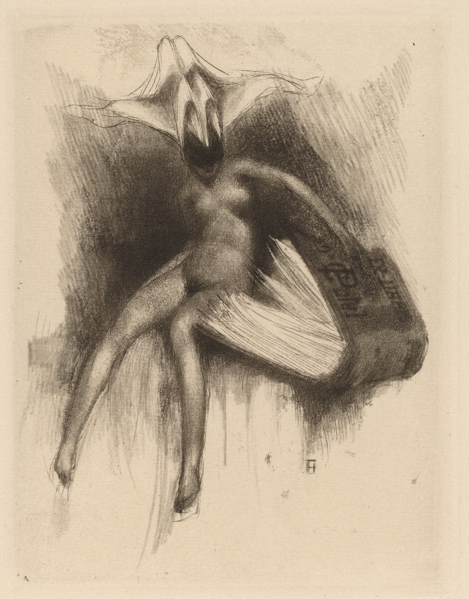 19th century by Paul Gavarni (Ex Libris C. Patel), 16X12"(A3)Poster Print