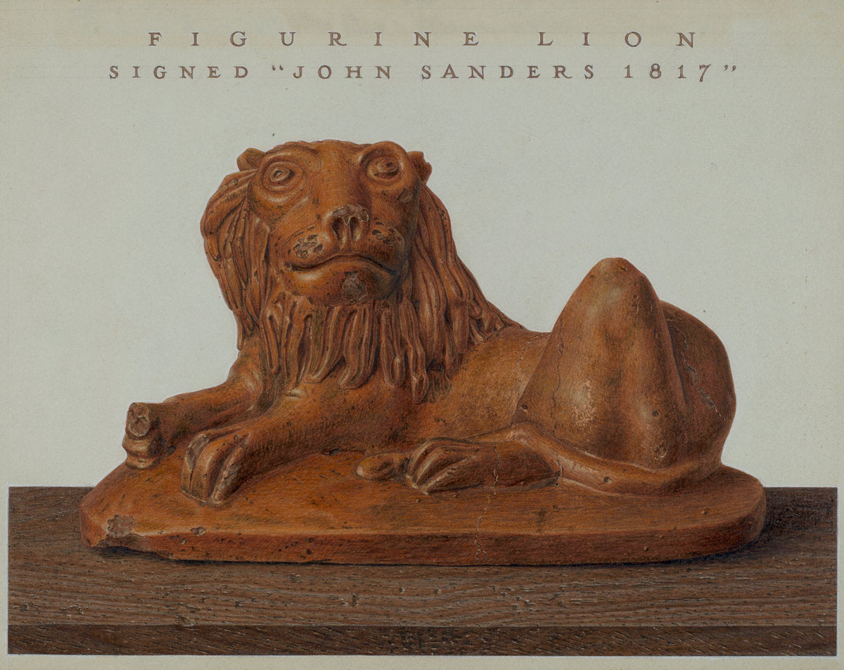 Lion by John Matulis (American, 1910 - 2000), 16X12"(A3)Poster Print