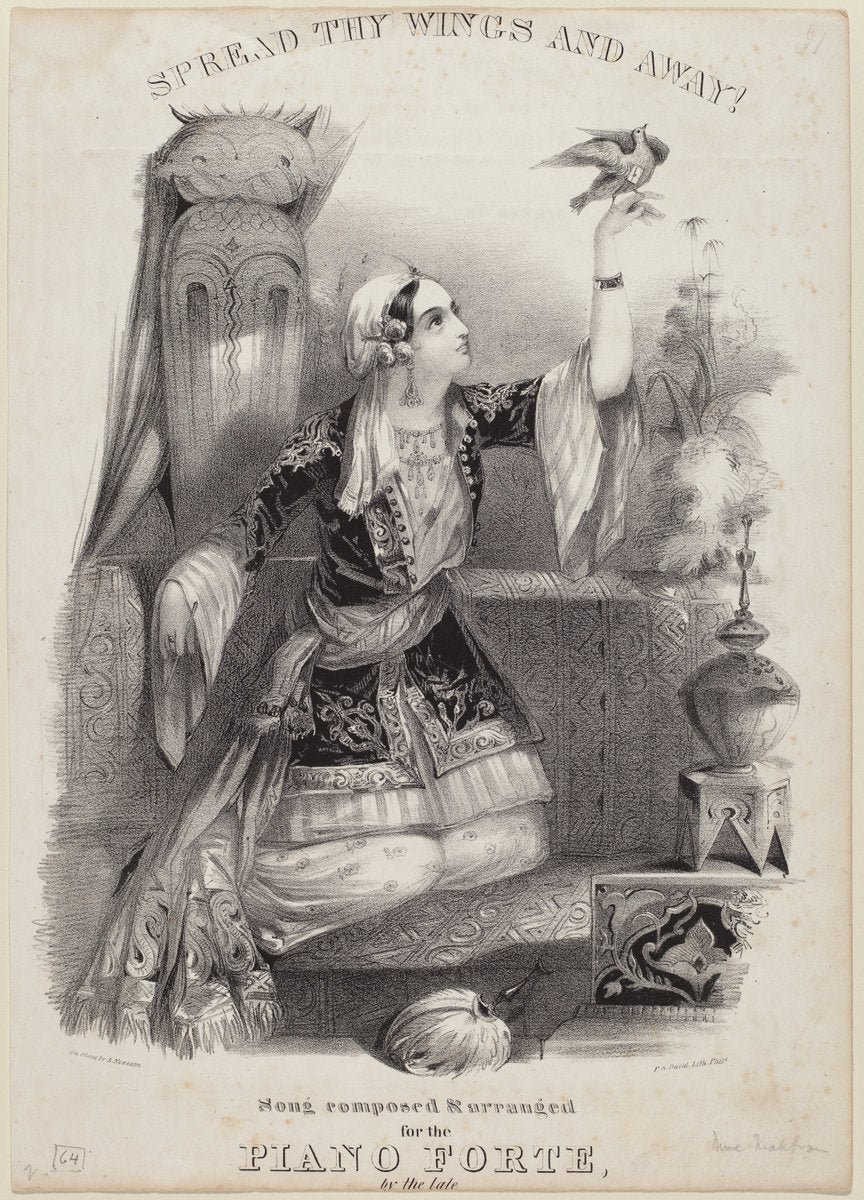 Spread Thy Wings and Away! by Albert Newsam (American, 1809 - 1864), 16X12"(A3)Poster Print