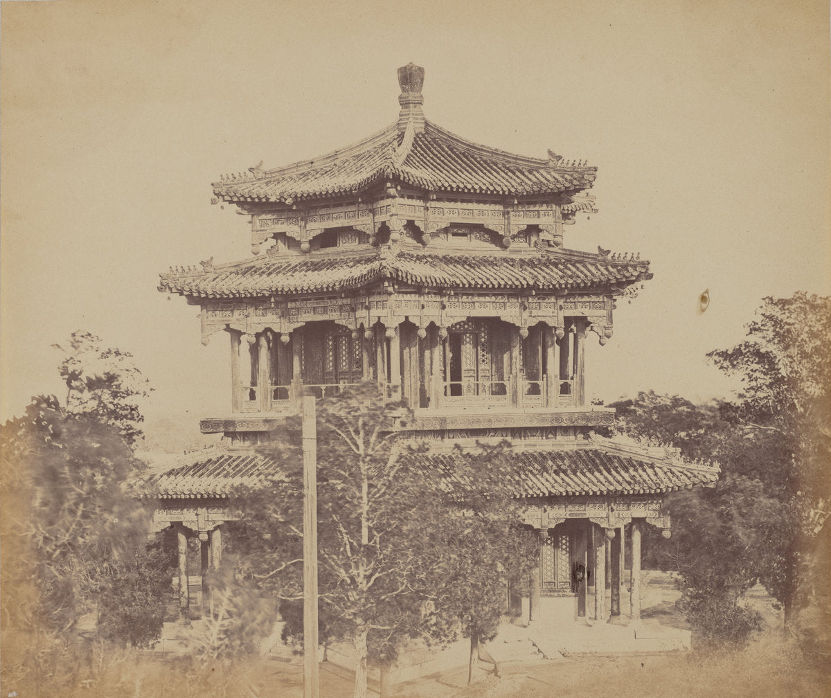 The Great Imperial Palace Yuen Min Yuen, Pekin, Before the Burning, October 18, 1860 by Felice Beato (British, born Venice, 1832 - 1909), 16X12"(A3)Poster Print