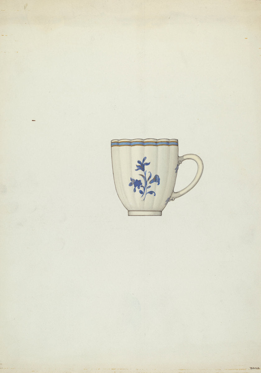 Teacup by Dana Bartlett (American, 1882 - 1957), 16X12"(A3)Poster Print