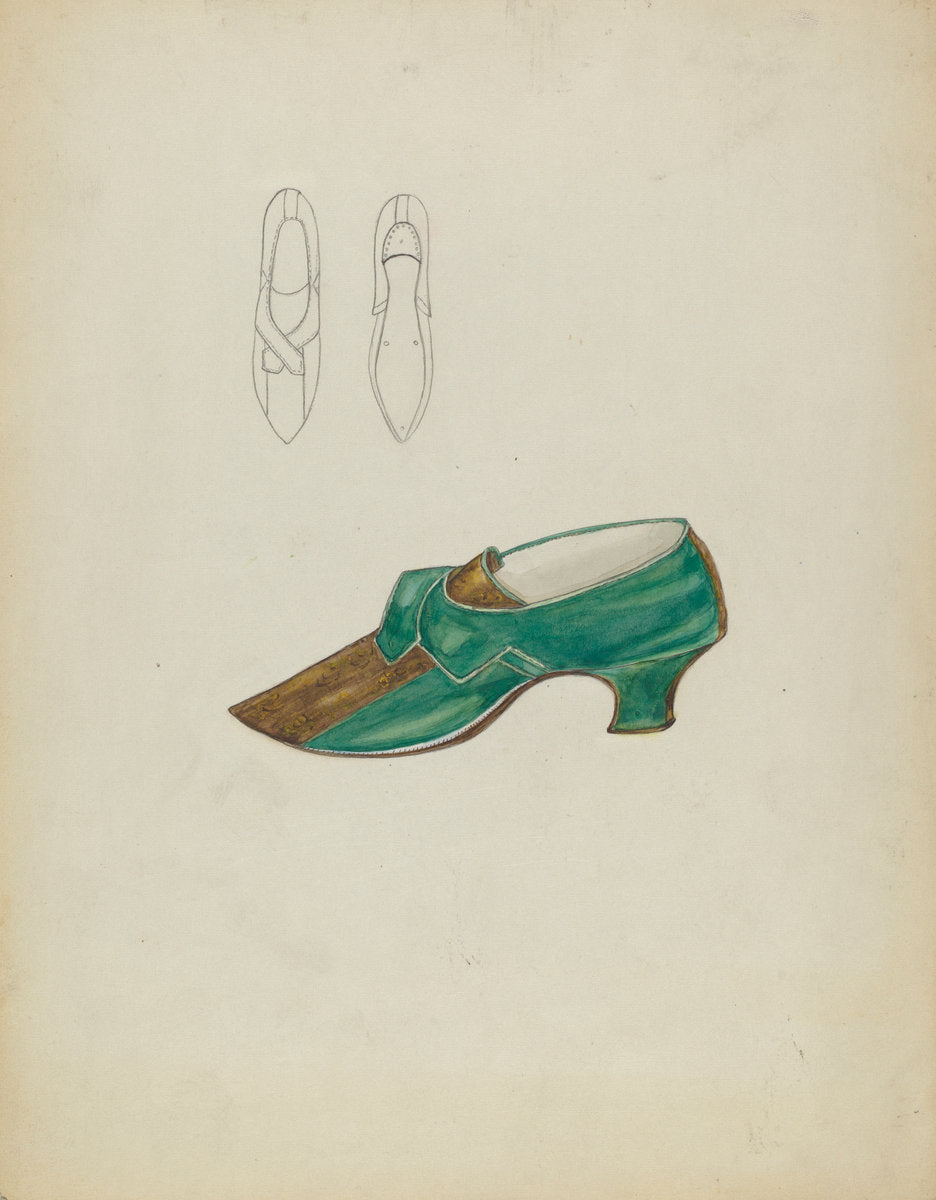 Slippers by Margaret Concha (American, active c. 1935), 16X12"(A3)Poster Print