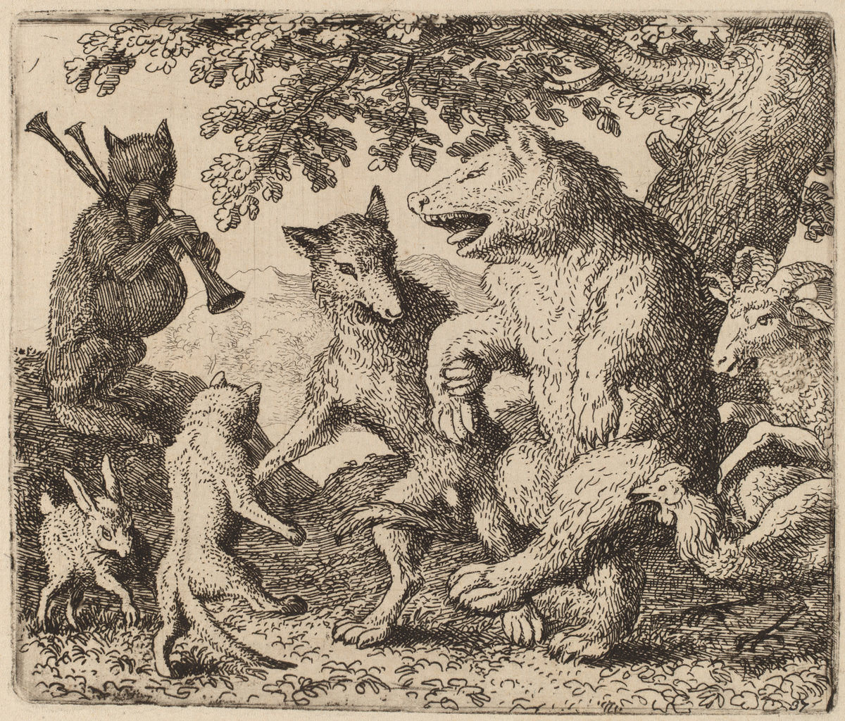All Rejoice for the Bear and the Wolf by Allart van Everdingen (Dutch, 1621 - 1675), 16X12"(A3)Poster Print