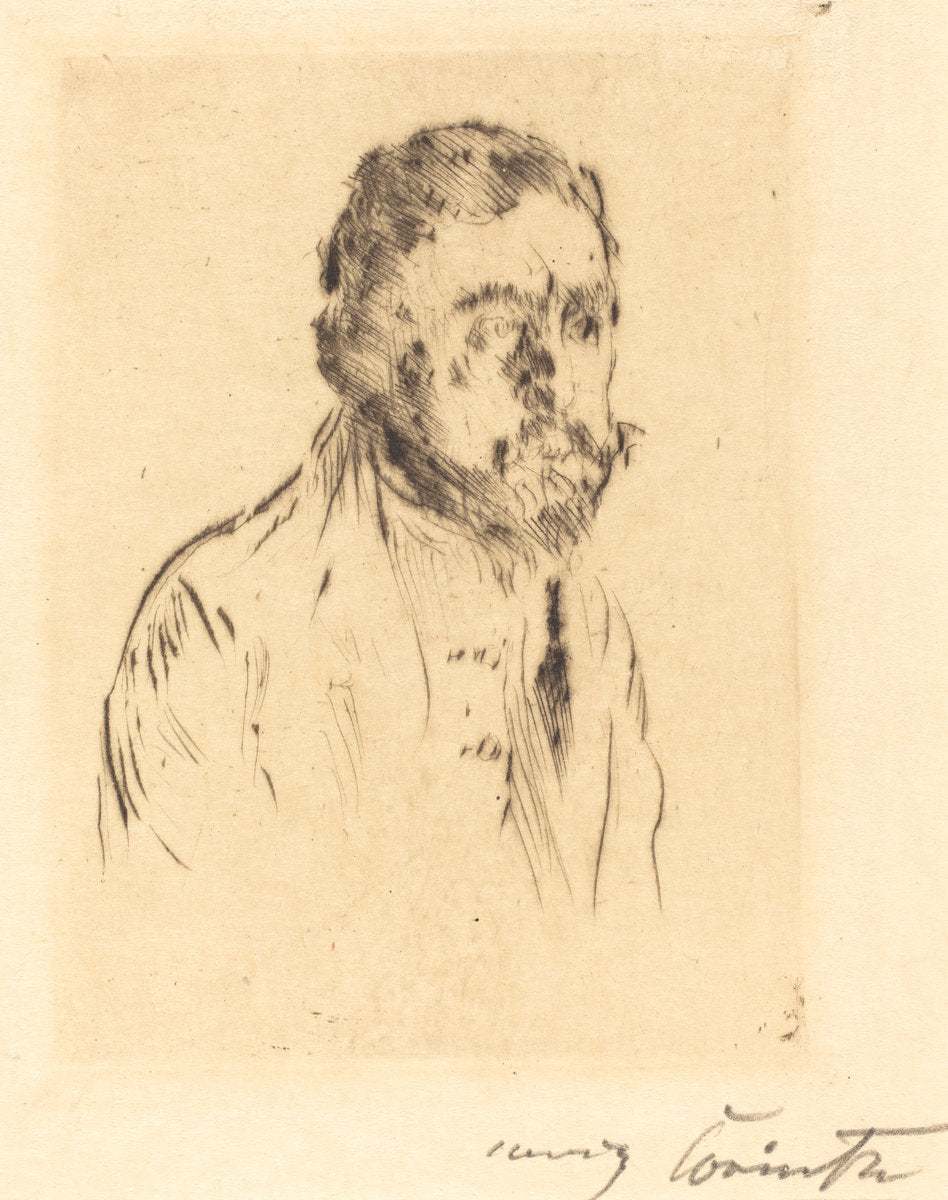 Hermann Struck (Bildnisstudie H. St.) by Lovis Corinth (German, 1858 - 1925), 16X12"(A3)Poster Print