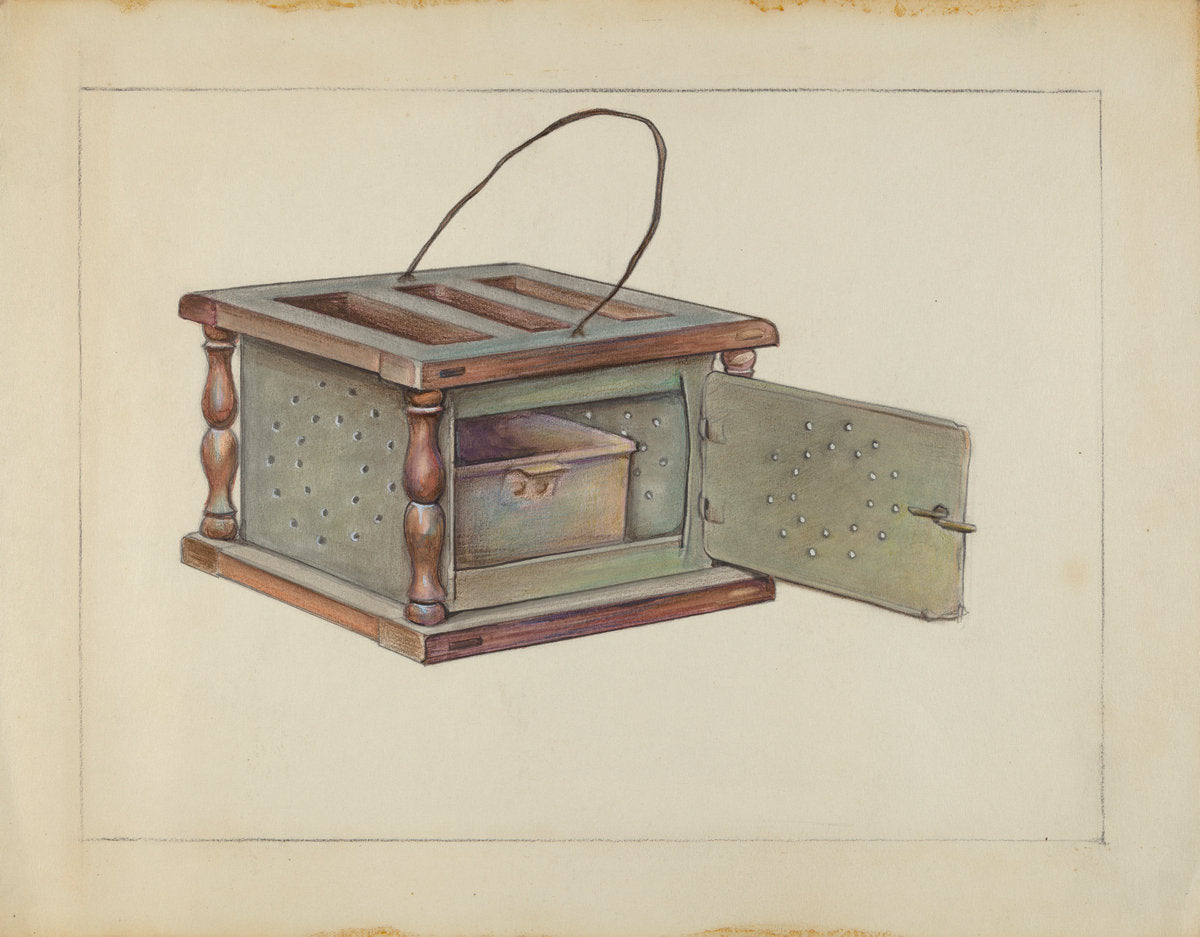 Foot Warmer by Lawrence Phillips (American, active c. 1935), 16X12"(A3)Poster Print