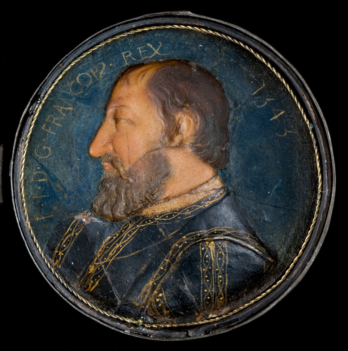 1545 by French 16th Century (François I, 1494-1547, King of France 1515), 16X12"(A3)Poster Print