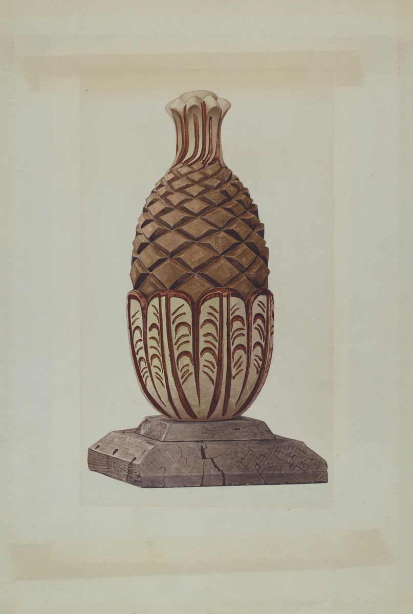 Gate Post Top by Henry Tomaszewski (American, 1918 - 1998), 16X12"(A3)Poster Print