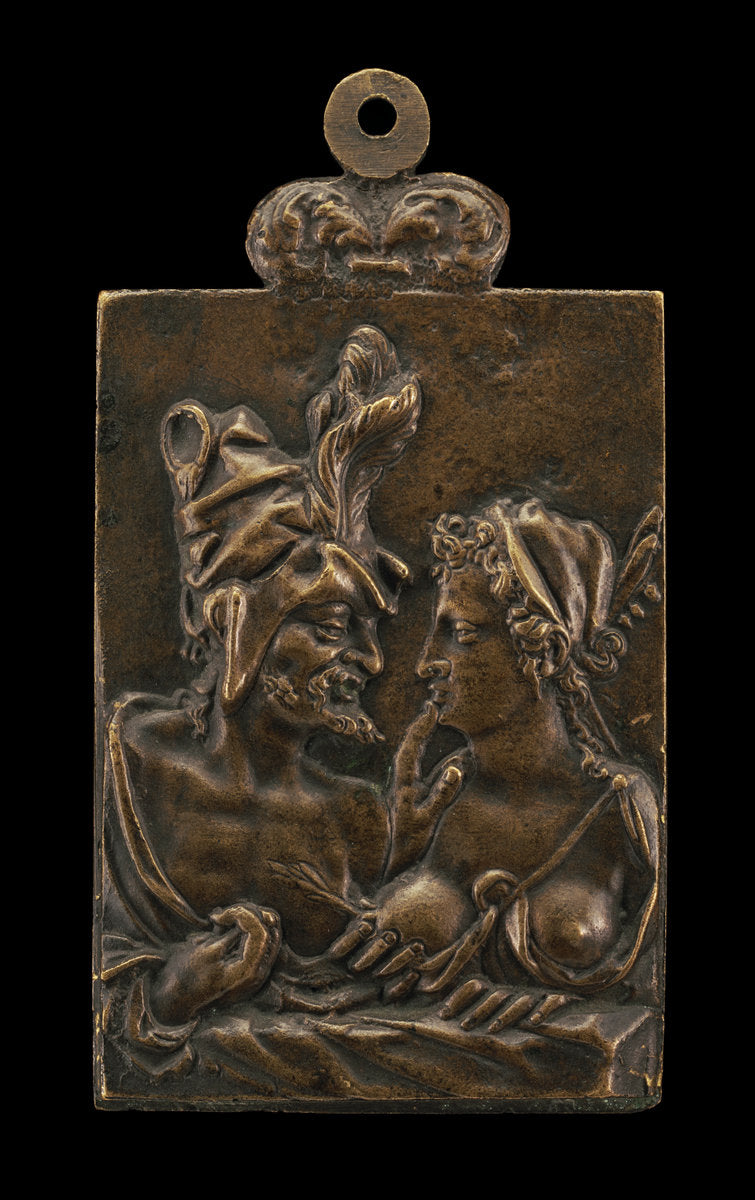 c. 1600 by Netherlandish 17th Century (Busts of Man and Woman), 16X12"(A3)Poster Print