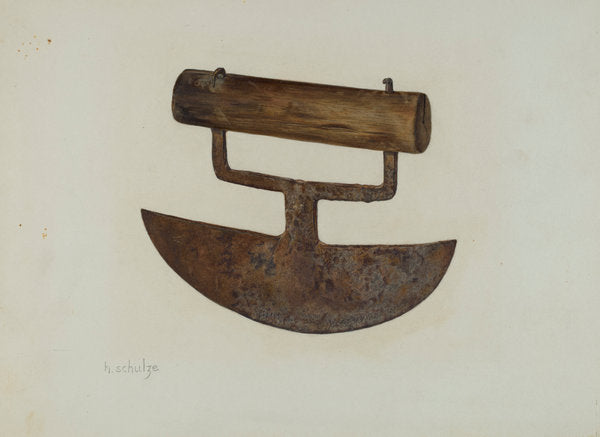 Chopping Knife by Herman Schulze (American, active c. 1935), 16X12"(A3)Poster Print