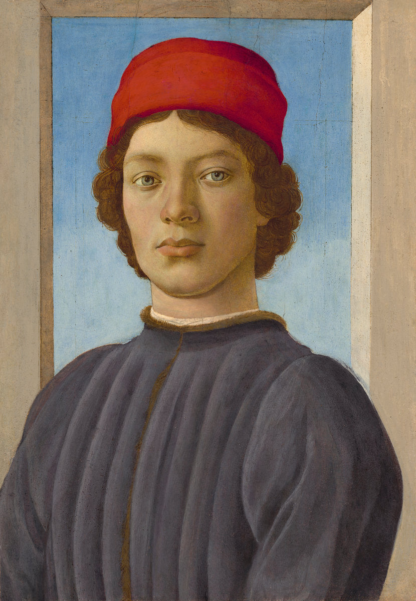 Portrait of a Youth by Filippino Lippi (Florentine, 1457 - 1504), 16X12"(A3)Poster Print