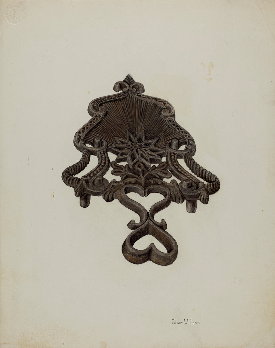 Metal Trivet by Glenn Wilson (American, active c. 1935), 16X12"(A3)Poster Print