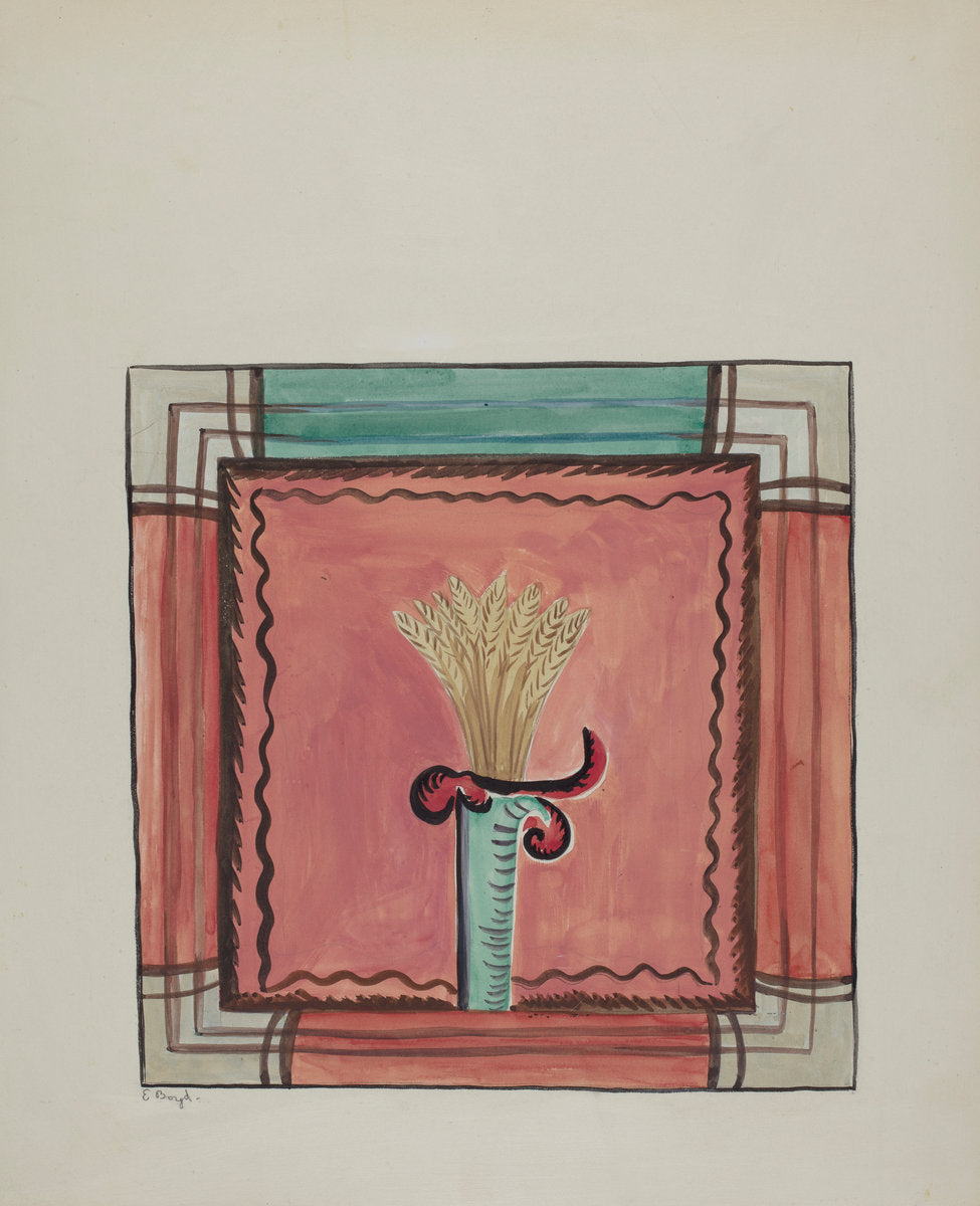 Companion Panel from Main Reredos, Church of Sanctuario, Chimayo by E. Boyd (American, active c. 1935), 16X12"(A3)Poster Print