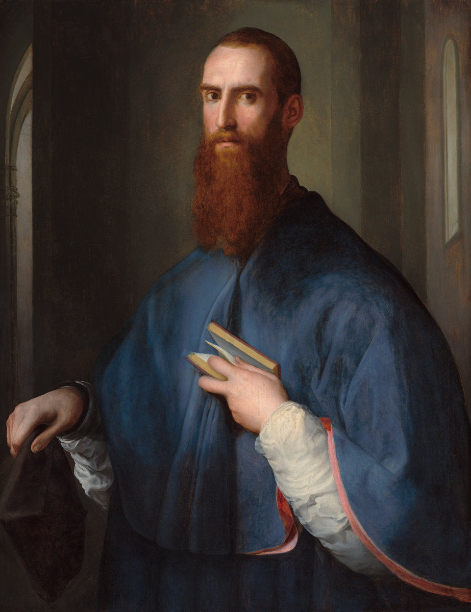 Monsignor della Casa by Pontormo (Florentine, 1494 - 1556/1557), 16X12"(A3)Poster Print