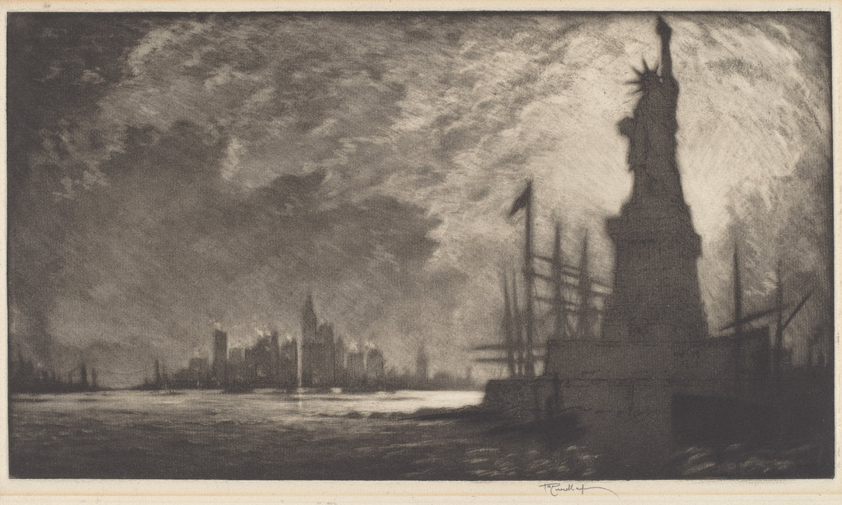 Hail America by Joseph Pennell (American, 1857 - 1926), 16X12"(A3)Poster Print