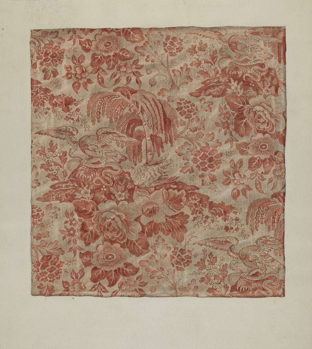 Printed Textile by Sylvia De Zon (American, active c. 1935), 16X12"(A3)Poster Print