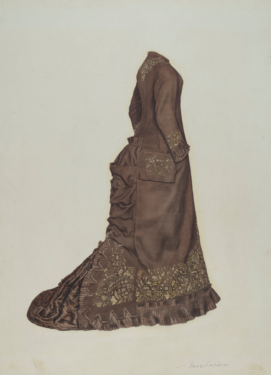 Dress by Irene Lawson (American, active c. 1935), 16X12"(A3)Poster Print