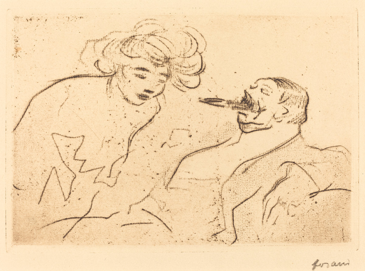 The Big Cigar by Jean-Louis Forain (French, 1852 - 1931), 16X12"(A3)Poster Print