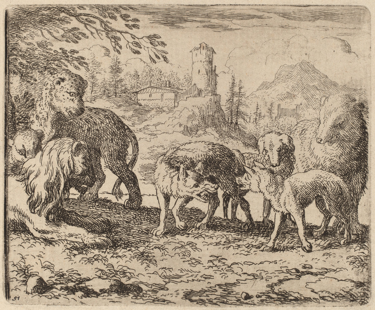 Reynard Condemned by Allart van Everdingen (Dutch, 1621 - 1675), 16X12"(A3)Poster Print