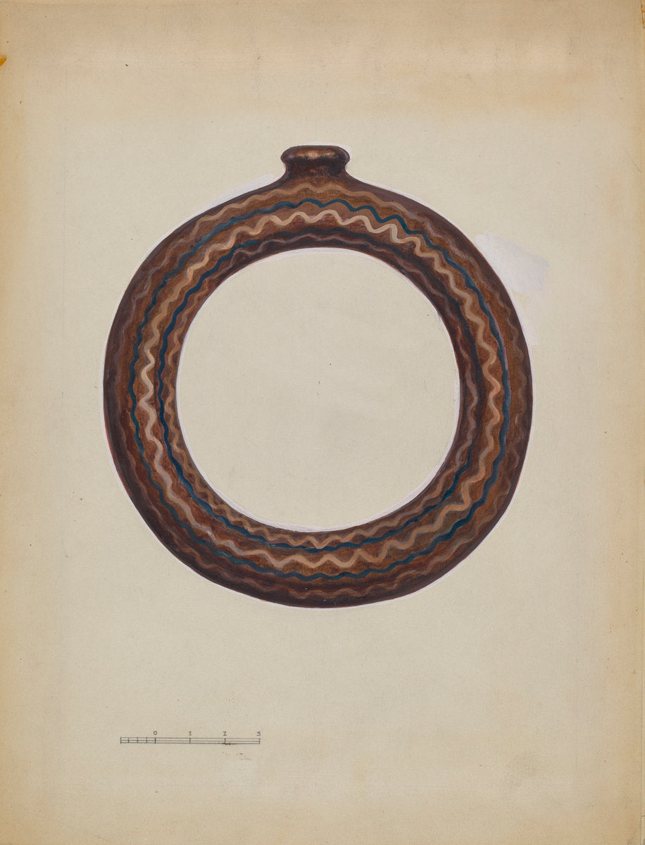 Ring Bottle by John Dana (American, active c. 1935), 16X12"(A3)Poster Print