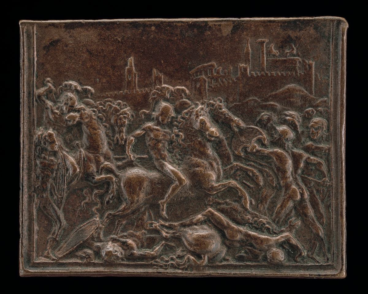 Coriolanus in Battle Before Rome by Master of Coriolanus (Italian, active c. 1500), 16X12"(A3)Poster Print