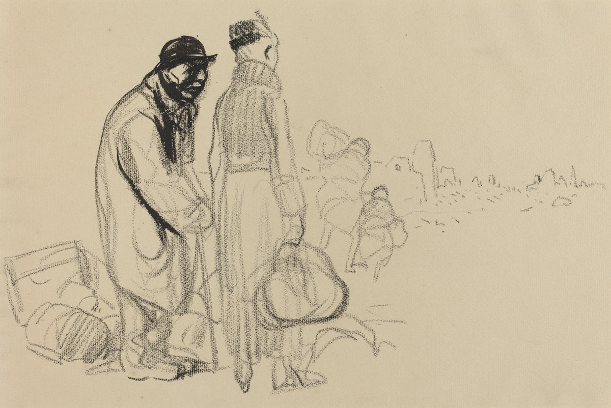 The Return by Jean-Louis Forain (French, 1852 - 1931), 16X12"(A3)Poster Print