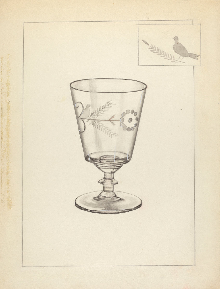 Goblet by Margaret Knapp (American, active c. 1935), 16X12"(A3)Poster Print