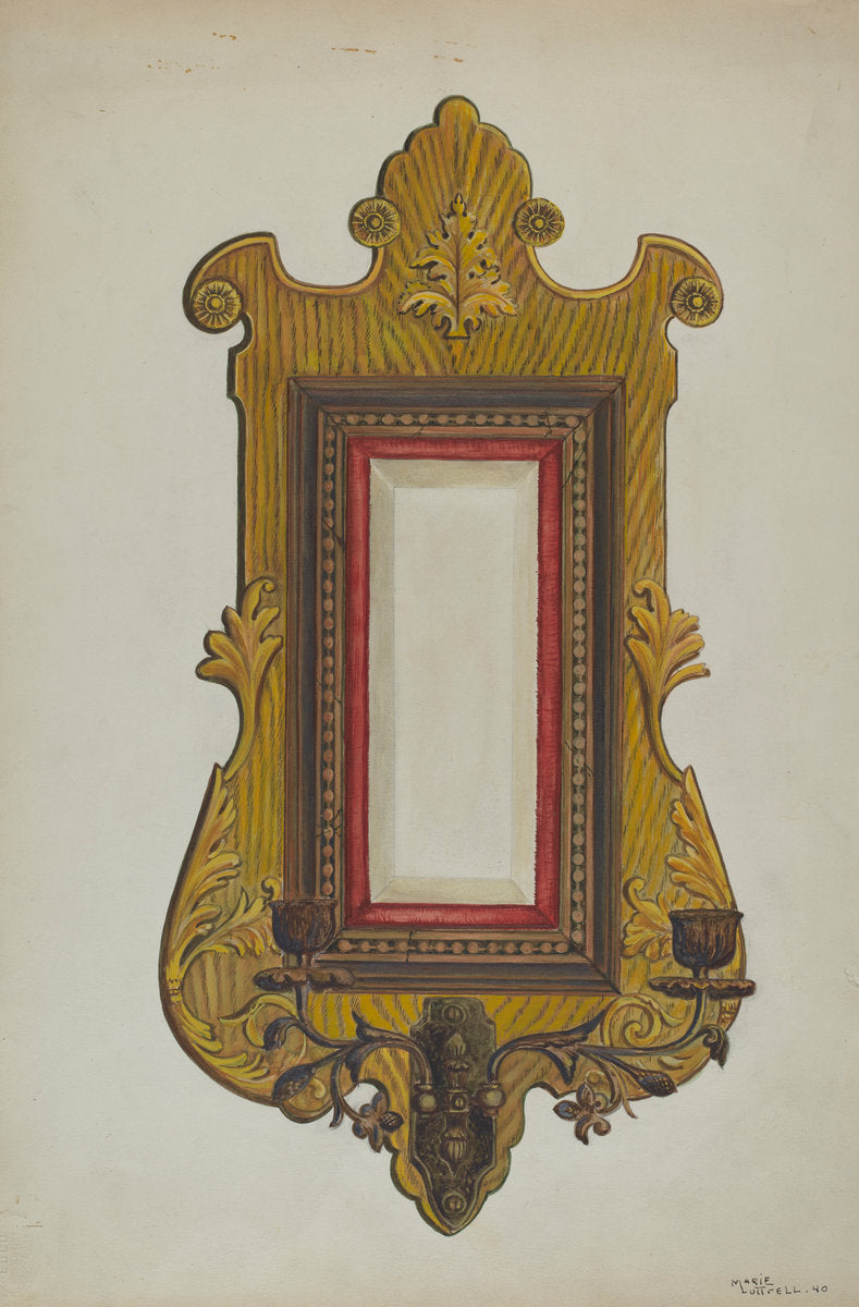Mirror by Marie Lutrell (American, active c. 1935), 16X12"(A3)Poster Print