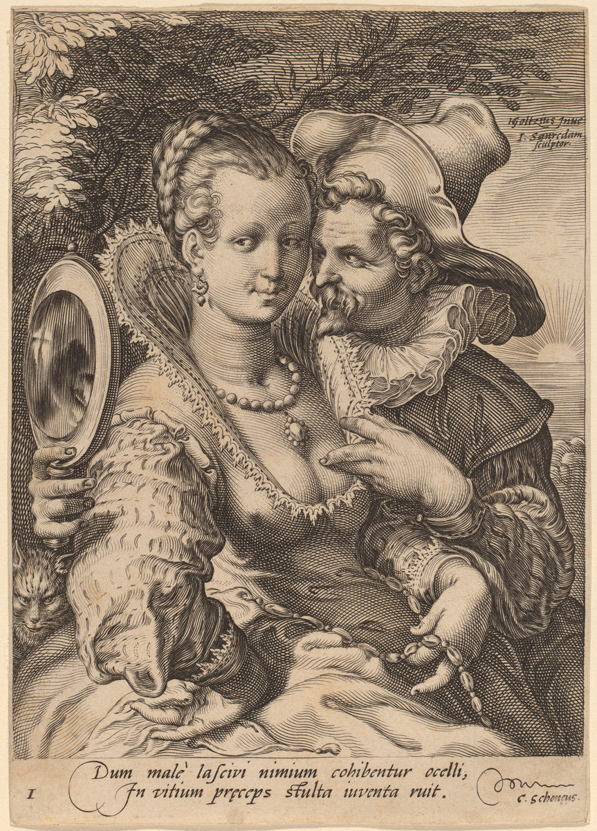 Sight by Jan Pietersz Saenredam after Hendrik Goltzius (Dutch, 1565 - 1607), 16X12"(A3)Poster Print