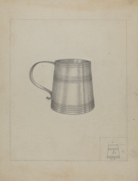 Silver Mug by Richard Schoene (American, active c. 1935), 16X12"(A3)Poster Print