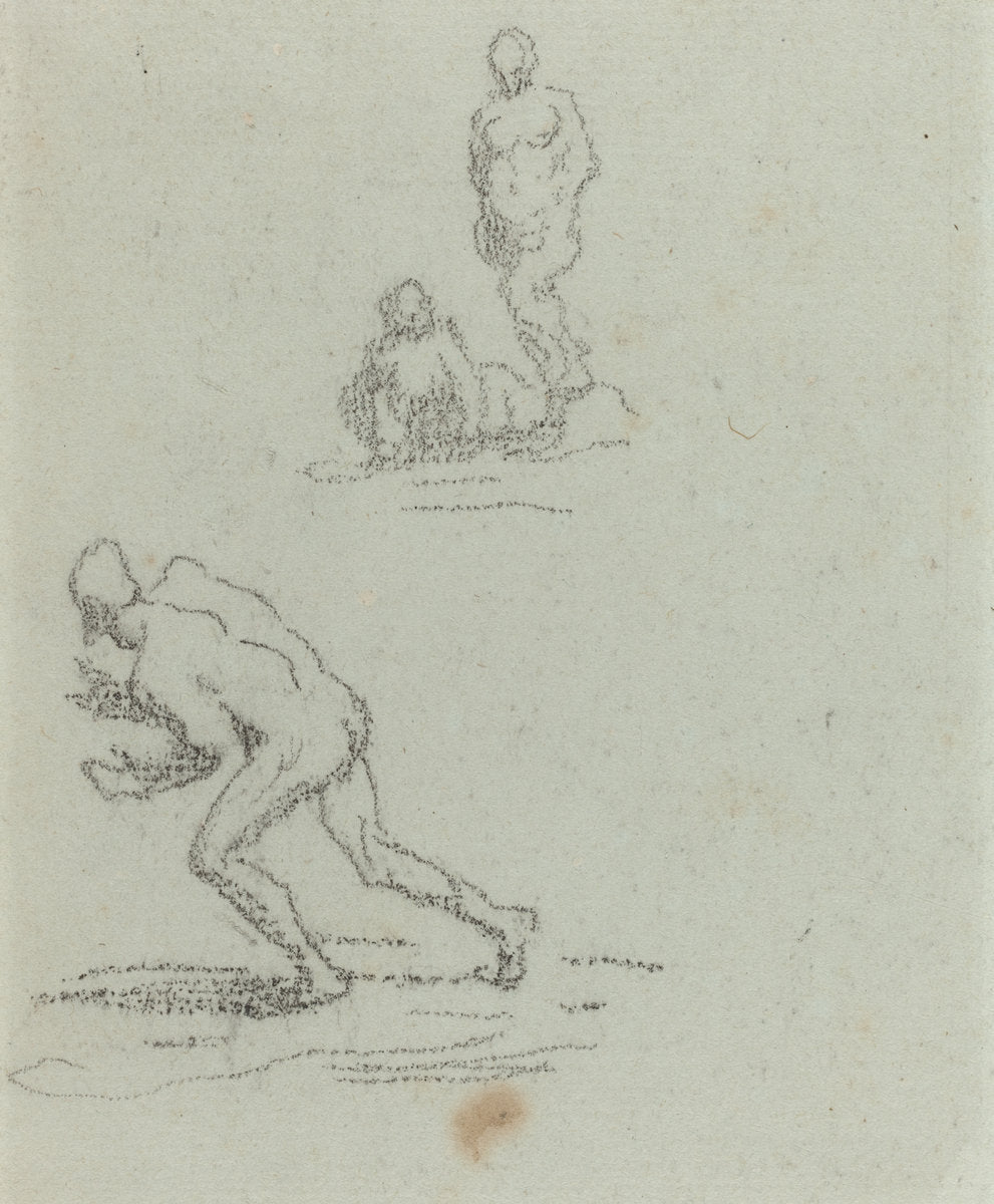 Bathers by Honoré Daumier (French, 1808 - 1879), 16X12"(A3)Poster Print