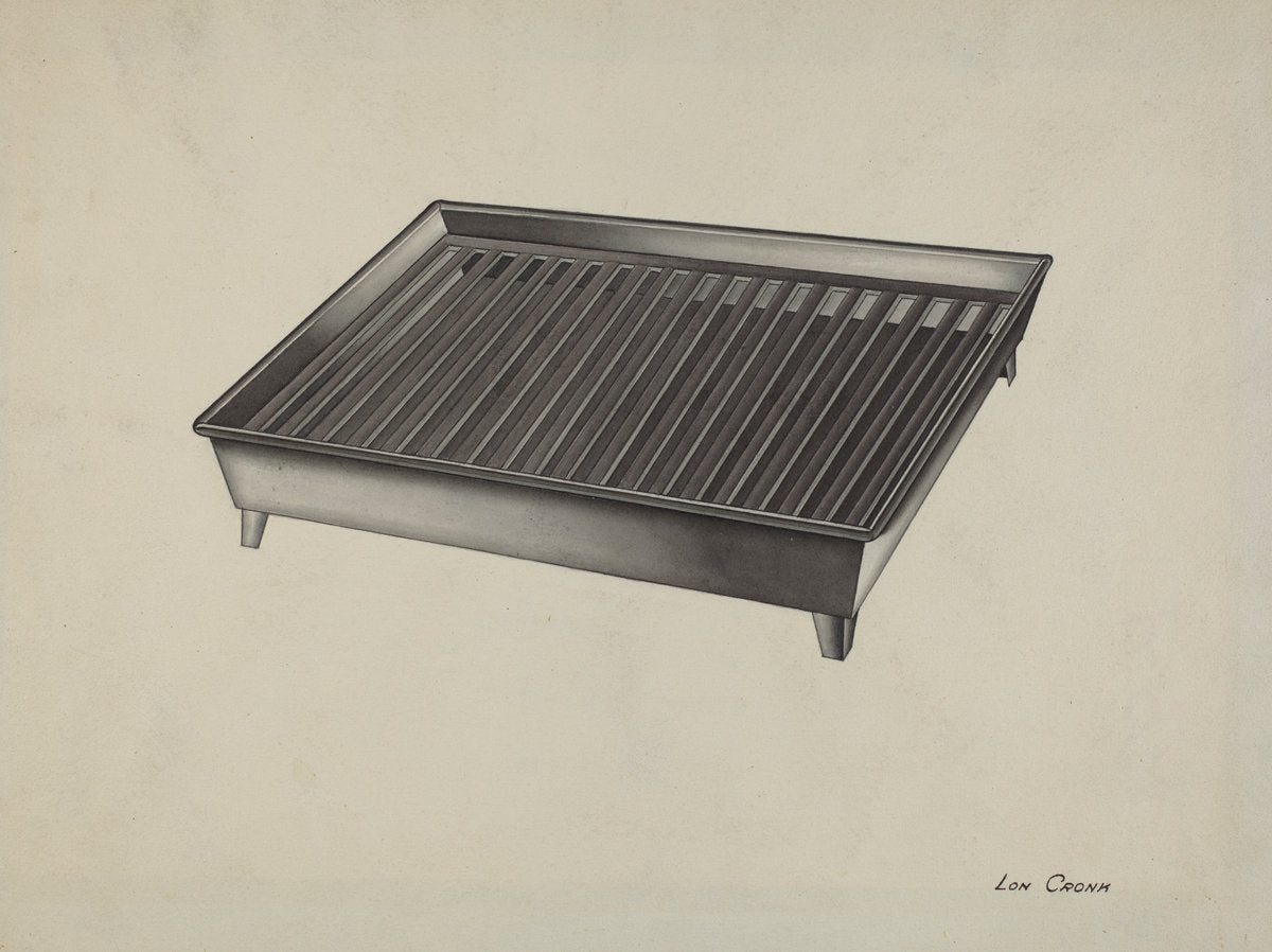 Shaker Dish Drainer by Lon Cronk (American, active c. 1935), 16X12"(A3)Poster Print